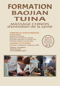 Formation Baojian Tuina 2026 Sophie Bouvier