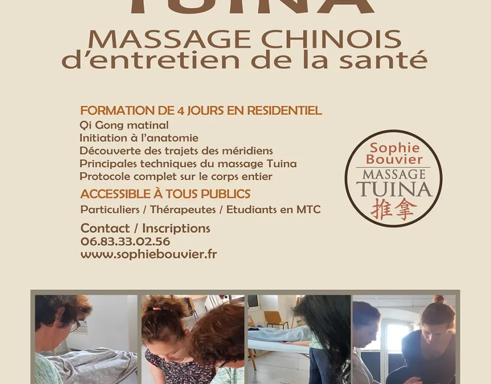 Formation Baojian Tuina 2026 Sophie Bouvier